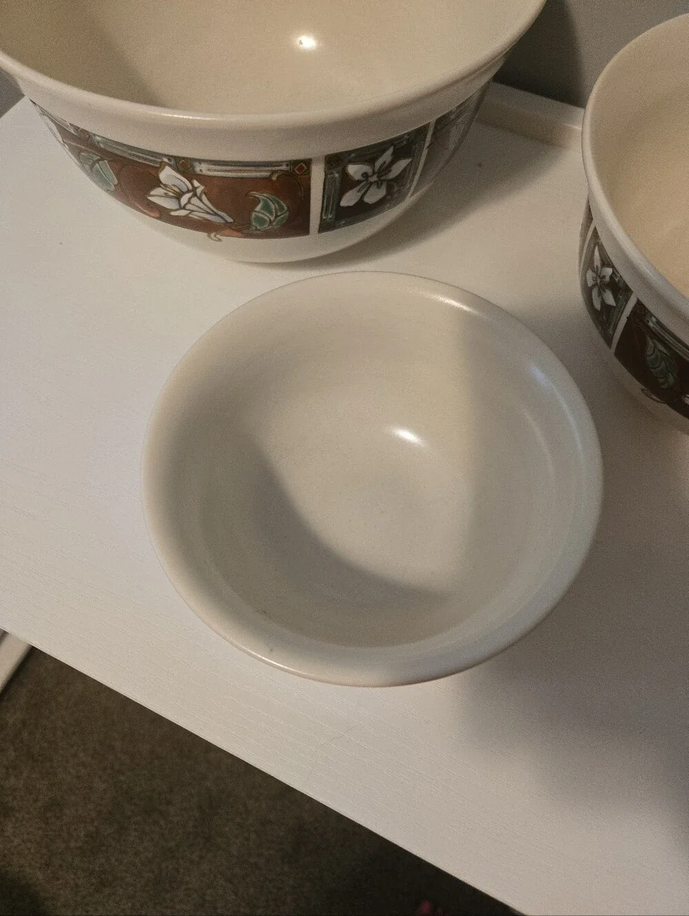 Pfaltzgraff Mission Flower Mixing Boel Set Cottagecore MCM